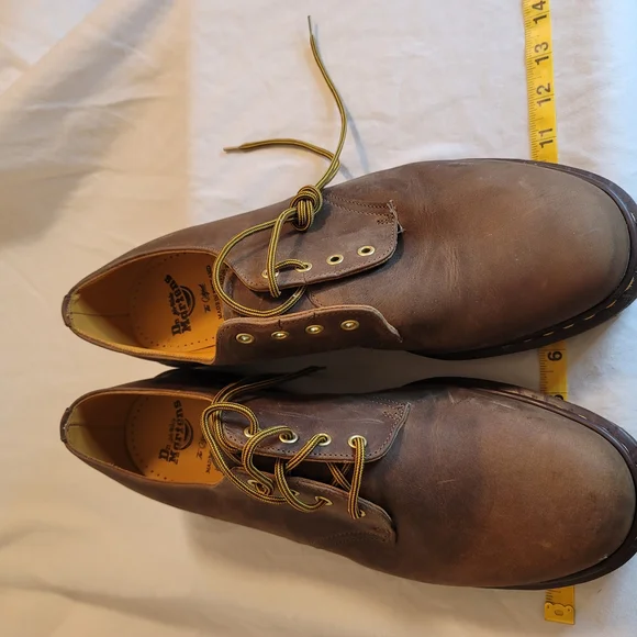Dr. Martens Brown Leather Men's Shoes - Picture 8 of 11